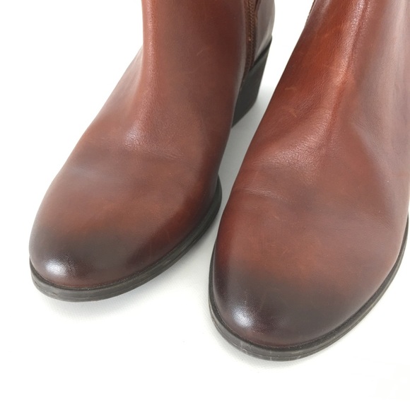 Vince Camuto Womens Size 8 Peamer Ankle Boot Bootie Brown Leather - Picture 4 of 13